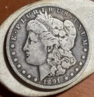 1891 CC MORGAN DOLLAR SILVER CARSON CITY