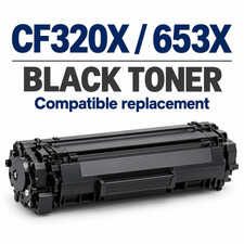 CF320X 653X Black High Yield Toner for HP M651 M680 Compatible Replacement