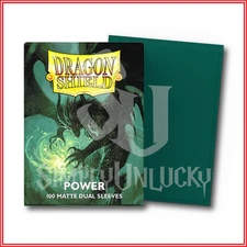Power 100 Matte Dual Dragon Shield Sleeves Standard Size🐉for Pokemon MTG DBS