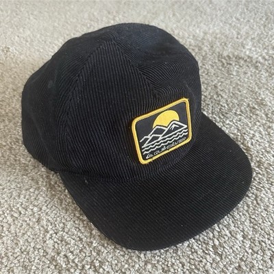Quiksilver Black Solid Baseball Cap One Size Adjustable Snapback Hat