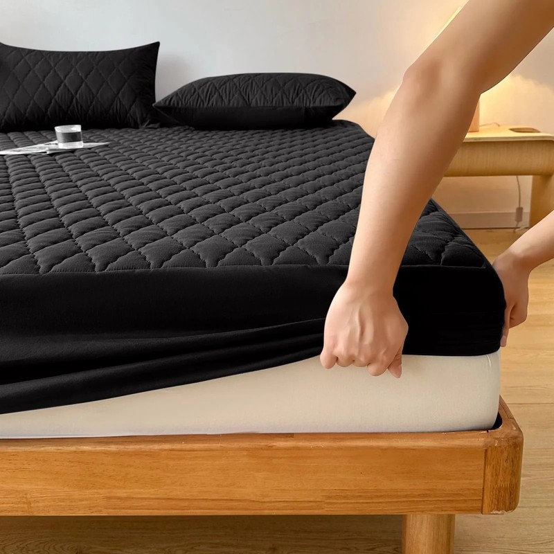 black queen size mattress pad