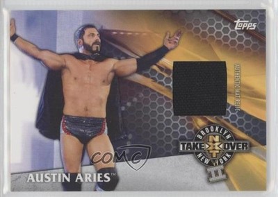 2017 WWE NXT TakeOver: Brooklyn II Mat Relics /299 Austin Aries #1 Rookie RC 0v1