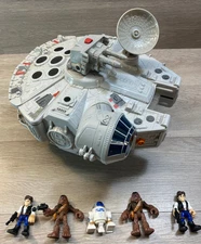 Hasbro Star Wars Millenium Falcon Imaginext Playskool 2011 With 5 Figures