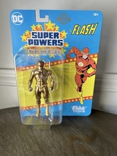 McFarlane DC Super Powers 40th Anniversary Gold Flash 4.5 Action Figure New
