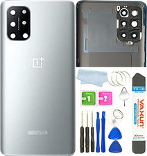 for Oneplus 8T Back Glass Cover Replacement with Camera Glass LensFlash