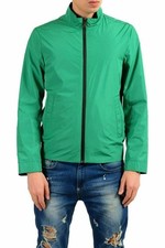 Hugo Boss "Ciran" Green Black Men's Reversible Windbreaker Jacket US 36R IT 46R
