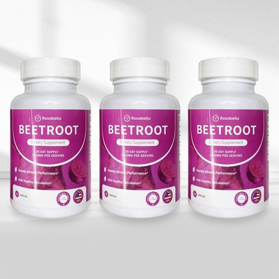 #ad 3PCS Rosabella Organic Beet Root 60 Capsules Natural Energy Boost Blood Pressure $19.67
