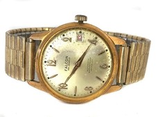 VINTAGE 1960s SWISS MENS FALCON WATCH - 25 JEWEL FELSA 4007N AUTOMATIC MOVEMENT