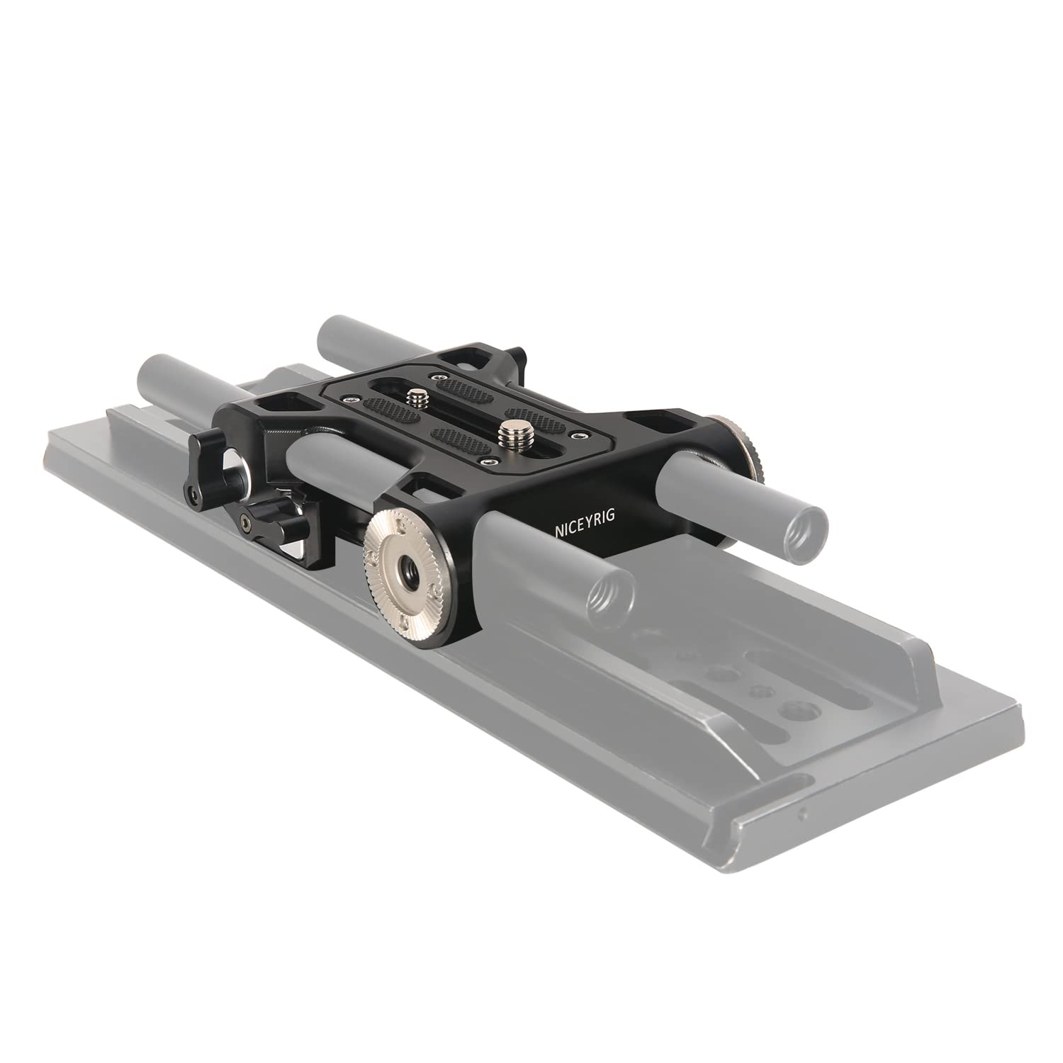 Rosette Mount 15mm Rod Rail Baseplate with Dovetail Clamp for ARRI Standard B...