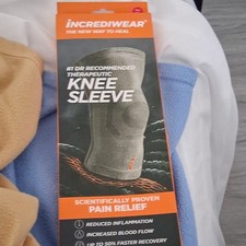 Incrediwear Knee Sleeve L Gray Pain Relief Im...
