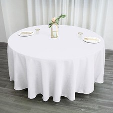 6 pcs 108" Round Polyester Tablecloth Tabletop Wedding Wholesale Decorations