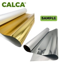 Sample CALCA 13" x 16.4ft DTF Gold / Silver Foil Film Roll,Cold Peel 2.95in Core