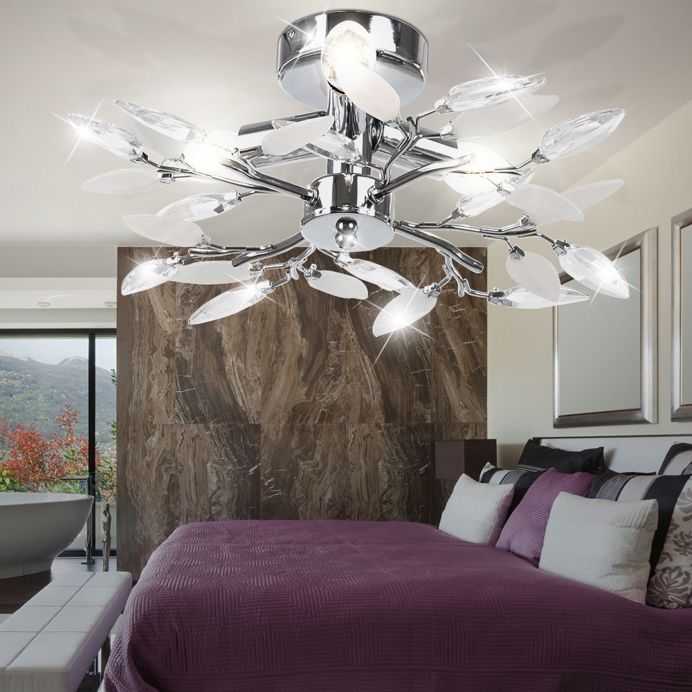 LED Luz de Techo 9 Watt Cromo Comedor Living Bed Bath hojas de iluminación de la Sala LED Luz de Techo 9 Watt Cromo Comedor Living Bed Bath hojas de iluminación de la Sala