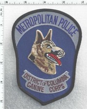 District of Columbia Metropolitan Police 1st Issue Canine Corps Shoulder Patch