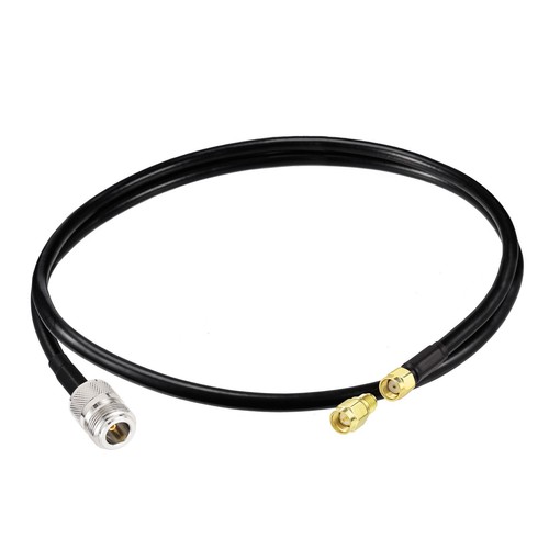 N Female to RP-SMA SMA Male Pure Copper Low Loss Coaxial Cable 1m for 4G WiFi - Picture 3 of 10