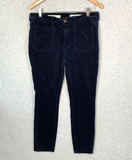 Anthropologie Pilcro And The Letterpress Corduroy Pants Blue 30 High Rise Skinny