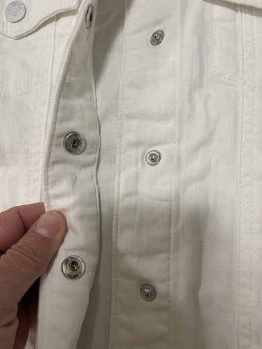 Girls Large white Jean Jacket - Picture 2 of 9