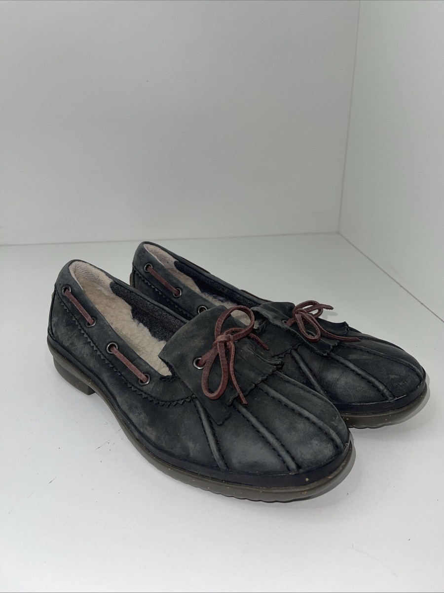 Ugg loafers with laces UGG Australia Womens Rozie Moccasins Suede Espadrilles Women  main image 3