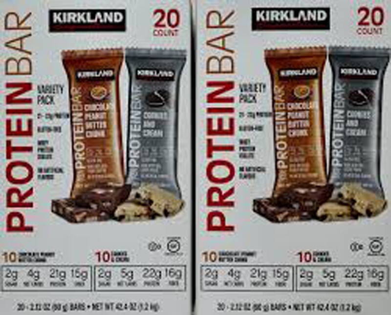 2箱　カークランドプロテインバー2種類20本　大特価 2 PACK Kirkland Signature Protein Bar, Variety Pack, 2.12 oz