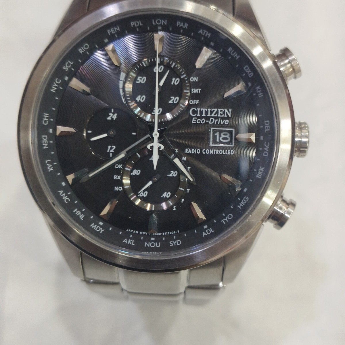 時計 CITIZEN AT6060-00A Eco-Drive H800-S080606 CITIZEN ECO-DRIVE RADIO CONTROLLED MEN'S WATCH
