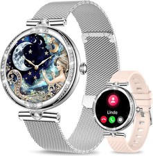 Smart Watch Women Girls with Phone Function Wristwatch for iPhone Samsung Sony