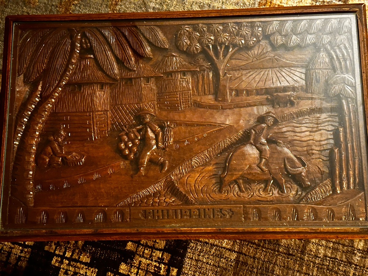 フィリピンアンティーク　大型木彫り彫刻（元テーブル）【引取限定】 Vintage Philippines hand carved End table | eBay