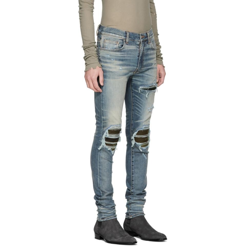 AMIRI MX1 Skinny camo distressed jeans size 28 | eBay
