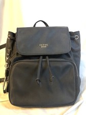 Guess Brand Eco Gemma Backpack - Black, Weather Resistant - Excellent Condition