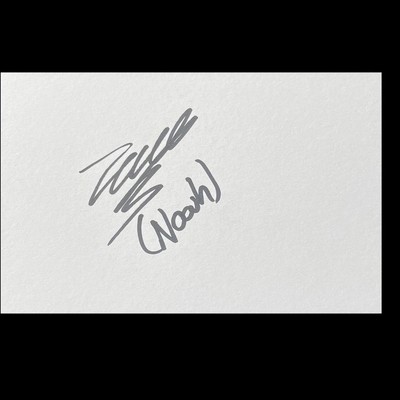 JACK DOWNHAM EMMERDALE NOAH DINGLE **HANDSIGNIERT** A7 weiße Karte ~ SIGNIERT