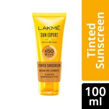 Lakme Sun Expert Tinted Sunscreen 50 SPF, 100 g shields up to 97 of UVB rays