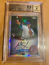 2011 Topps Chrome RC  Refractor /499 Andrew Cashner RC BGS 9.5  Auto   Rookie