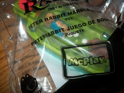 McDonald's Peter Rabbit Movie: Peter Rabbit Marble Game Kids Meal Toy NIP #2 - Picture 2 of 3