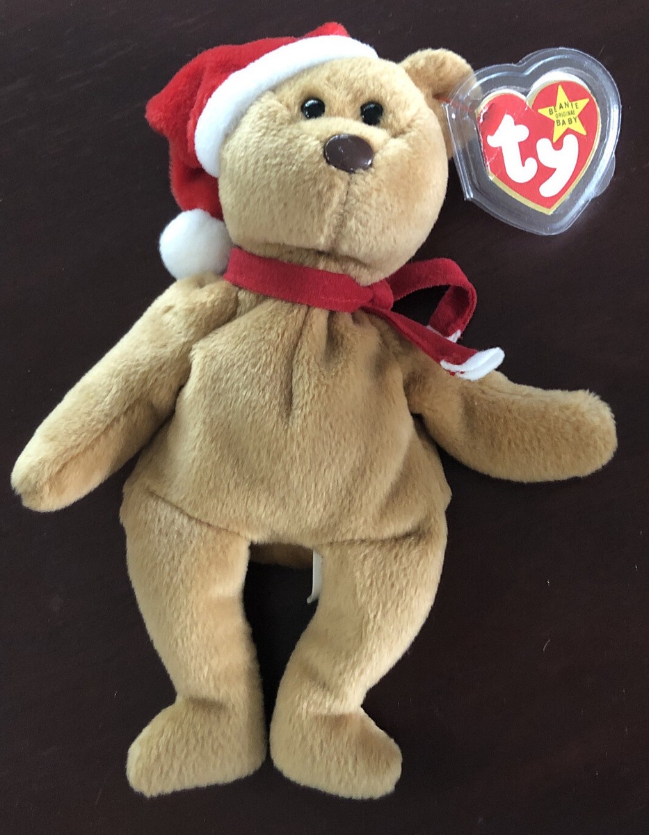 TY BEANIE BABIES NWMT 1997 'Teddy' Holiday Errors, PVC