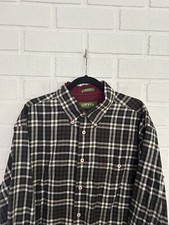 Vintage Orvis Button Up Shirt Mens XL Plaid Check Flip Cuff Read Description