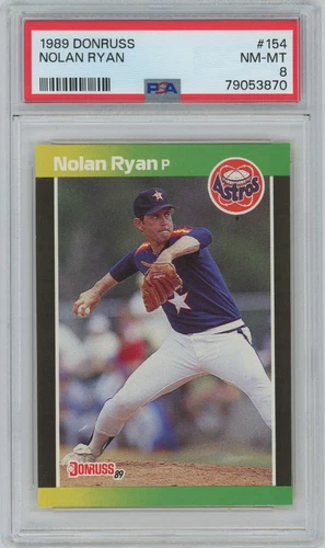 NOLAN RYAN (PSA 8) 1989 Donruss Card #154