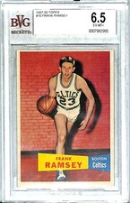 FRANK RAMSEY 1957 Topps Basketball Card #15 Boston Celtics BVG 6.5 EX-MT+