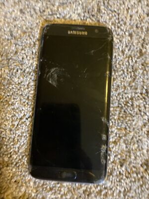 SAMSUNG Galaxy S7 Edge Sprint Cracked Screen - Half Screen Works