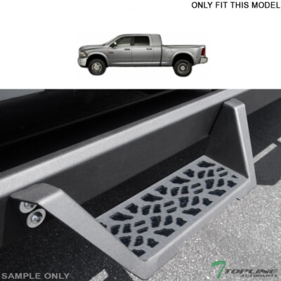 Topline For 2010-2018 Dodge Ram 2500 Mega Modular Drop Step Nerf Bars -Matte Blk