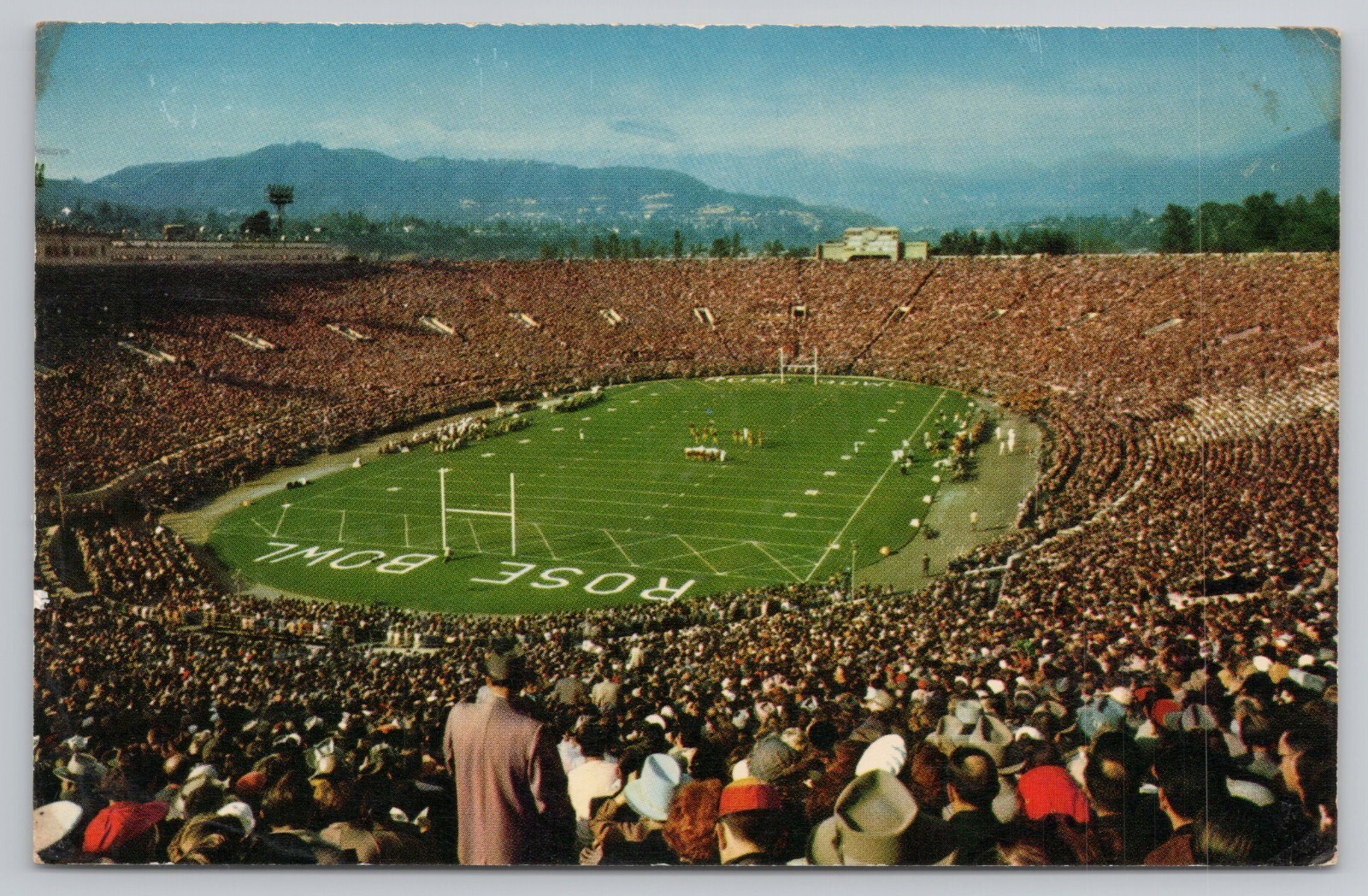 1953 Chrome Postcard of The Rose Bowl in Pasadena California CA