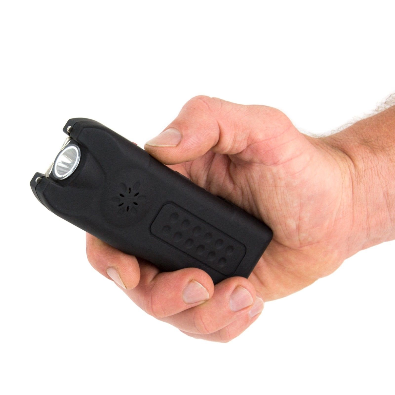 POLICE Stun Gun 628 Rechargeable with LED Flashlight & Siren Alarm