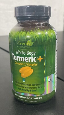 Irwin Naturals Whole-Body TURMERIC + C3 Complex 60ct, EXP. 01/2026 (L2)