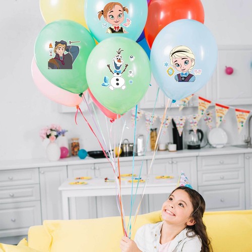 Frozen Elsa Anna Party Supplies Balloons Kids Birthday Decorations Tableware - Picture 10 of 43