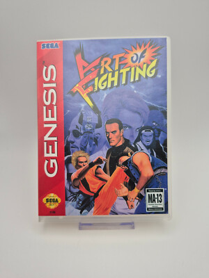 Art Of Fighting (Sega Genesis) Complete (Box cut into cover art)