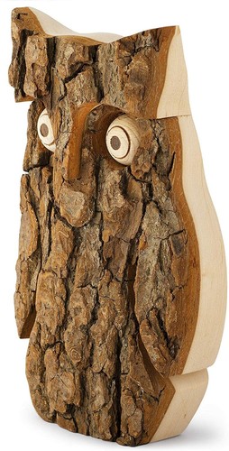 Holzereulefiguren, Eulendekor, perfekte Eulengeschenke, Holzereuleschmuck, Medium - Bild 2 von 7