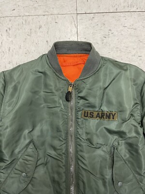 70s〜80s USAF ma-1 flight jacket USA製 Vintage 80s Alpha Industries MA-1 Bomber Jacket Full Zip