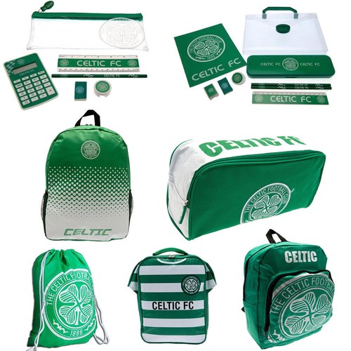 Celtic FC School Backpack Boot Lunch Gym Bag Football Kids Official Licensed - 第 1/10 張圖片