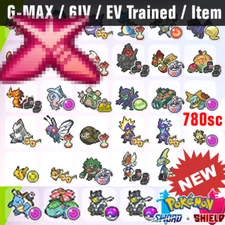 ✨ALL 34 GMAX Pokemon Bundle (Shiny)✨ 6IV Pokemon Sword & Shield FAST DELIVERY