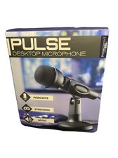 Pulse Desktop Microphone For Podcast Streaming Music 3ft Cable 
