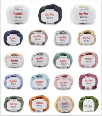50g Katia Brisa Sommergarn Wolle mit Glanz zum Stricken Häkeln GP 99,80 /1kg