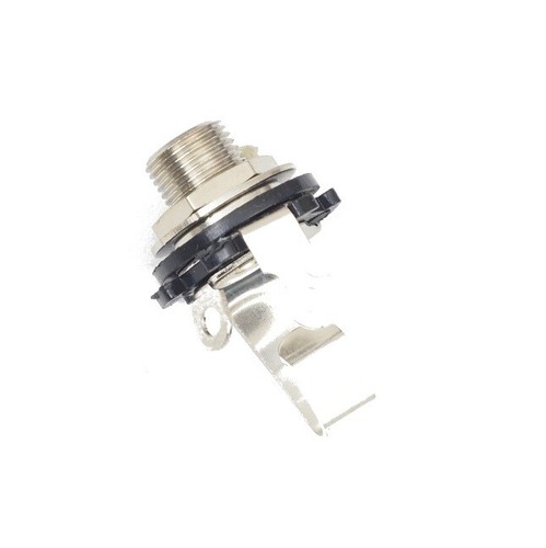 Entrata Presa Jack Mono Doppio Contatto Per Chitarra Elettrica In Ottone  Nickel | eBay